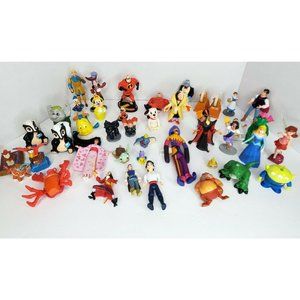 Large Lot of Various Disney Toy Figures pvc cake toppers or play